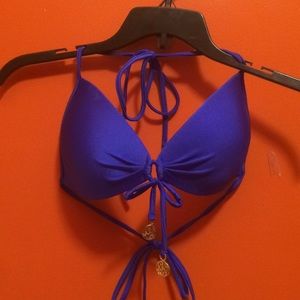 Luli Fama Blue Bikini Top